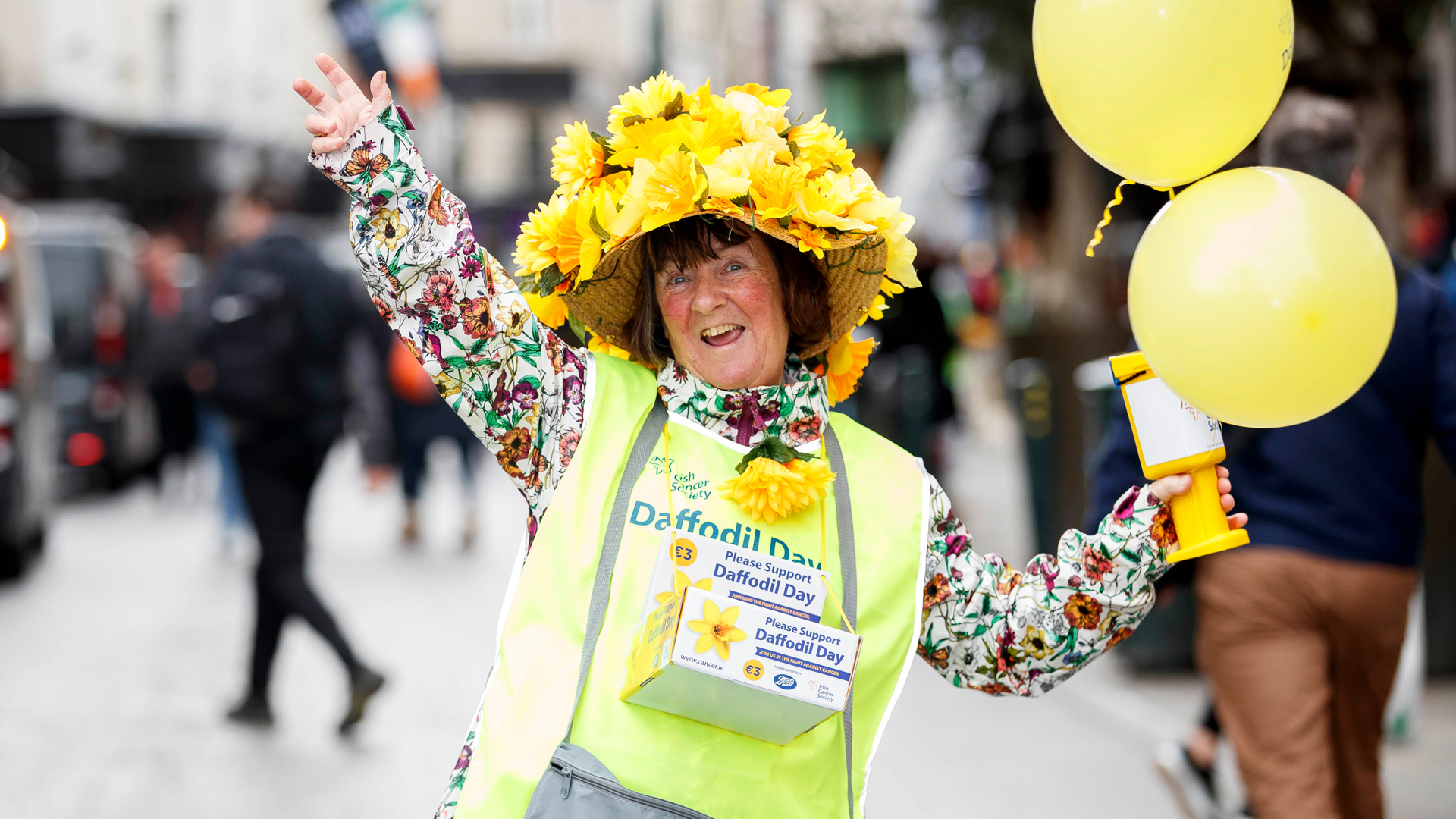 Woman on Daffodil Day