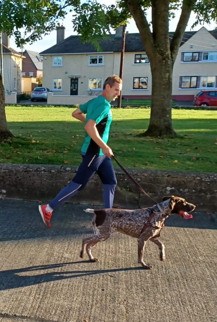 Jamie Power with his dog