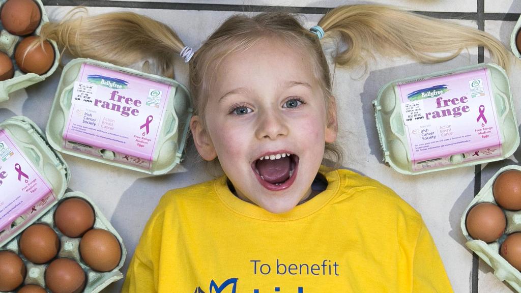 Ballyfree Eggs Donates 14000euro to the Irish Cancer Societys Action Breast Cancer