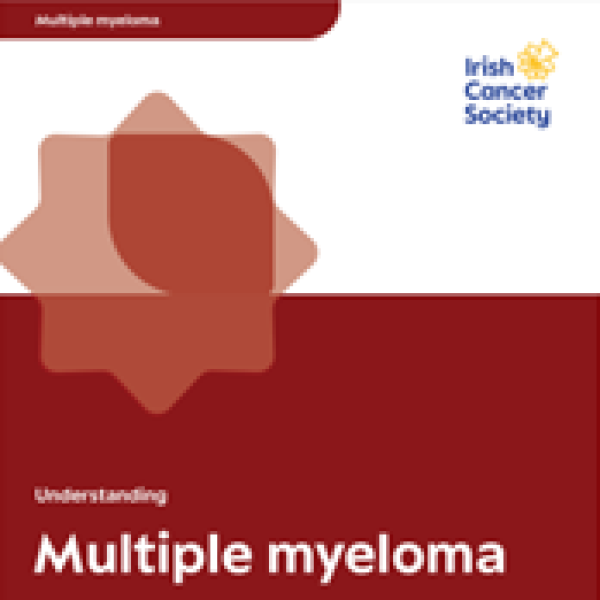 Cover of the Irish Cancer Society multiple myeloma booklet